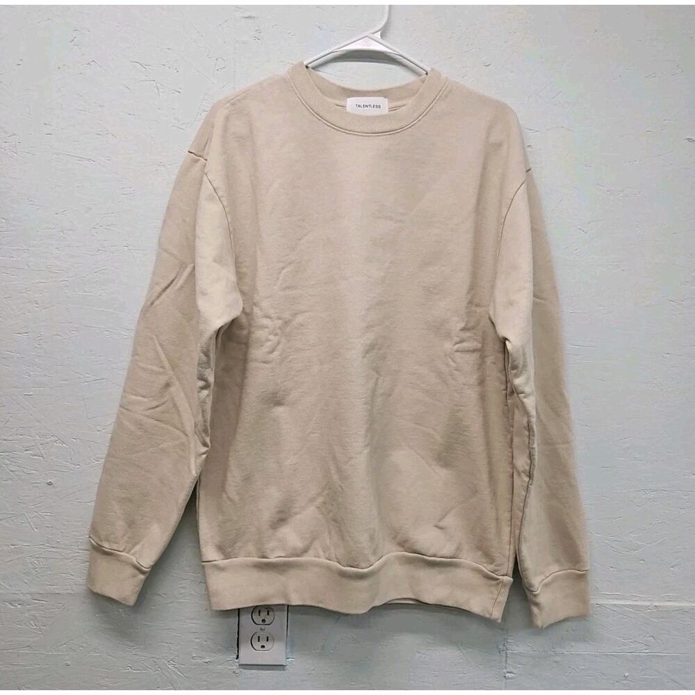 Talentless NWOT S/M 100% Cotton Oversized Heavy Crewneck Sweatshirt Retail $99